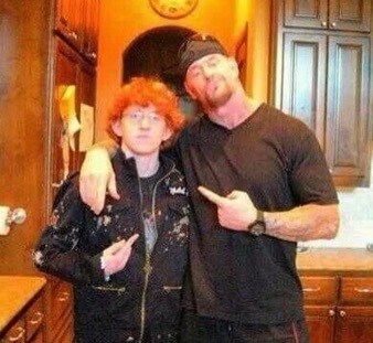 Gunner Vincent Calaway and his father, The Undertaker.